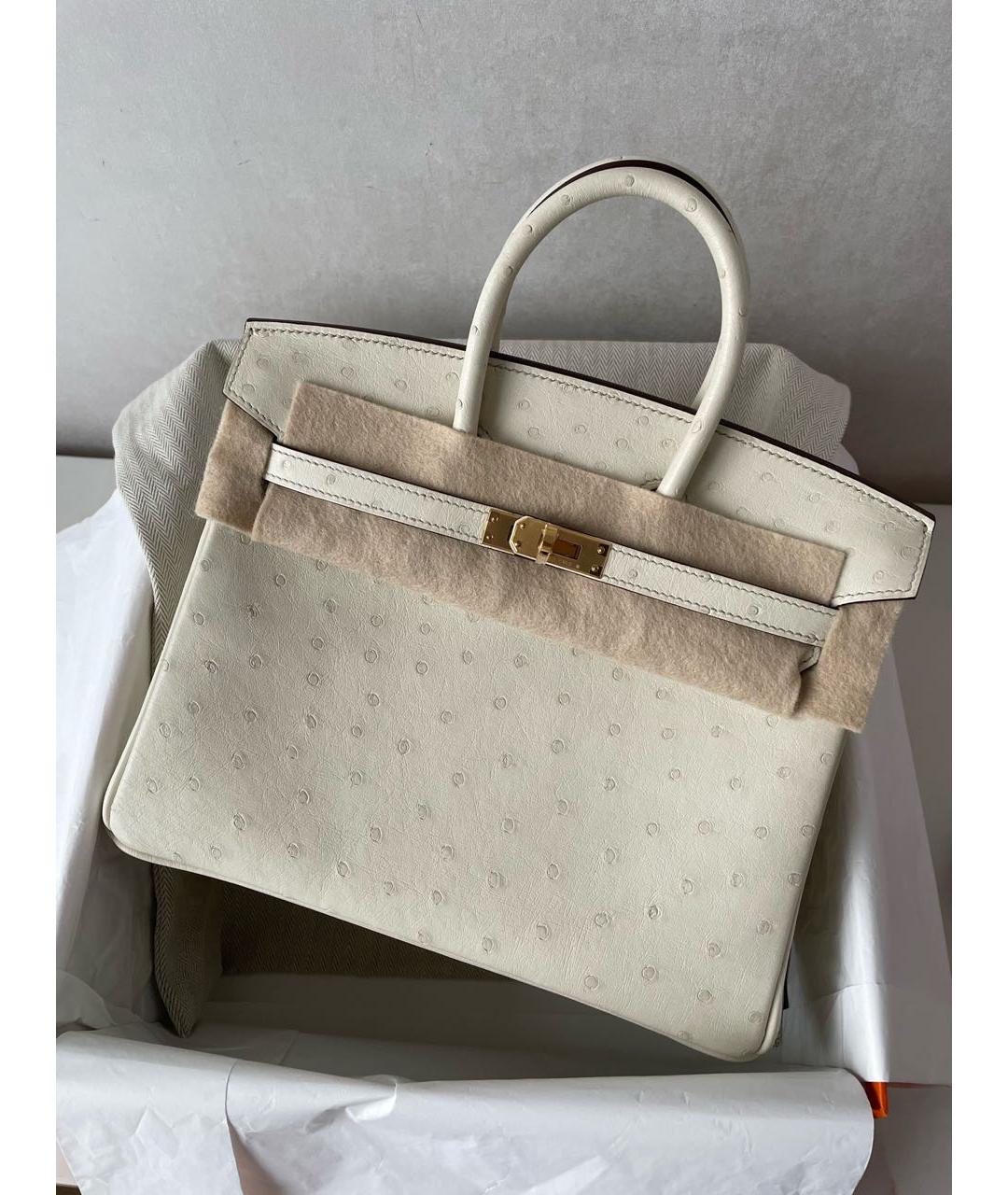 HERMES Бежевая сумка тоут из экзотической кожи, фото 2