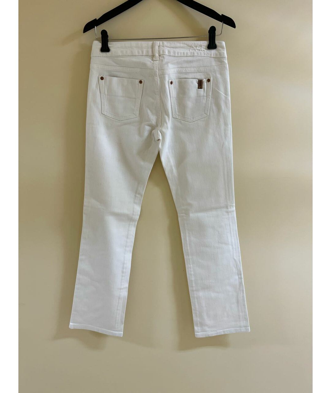 NOTIFY Белые хлопковые прямые джинсы, фото 2