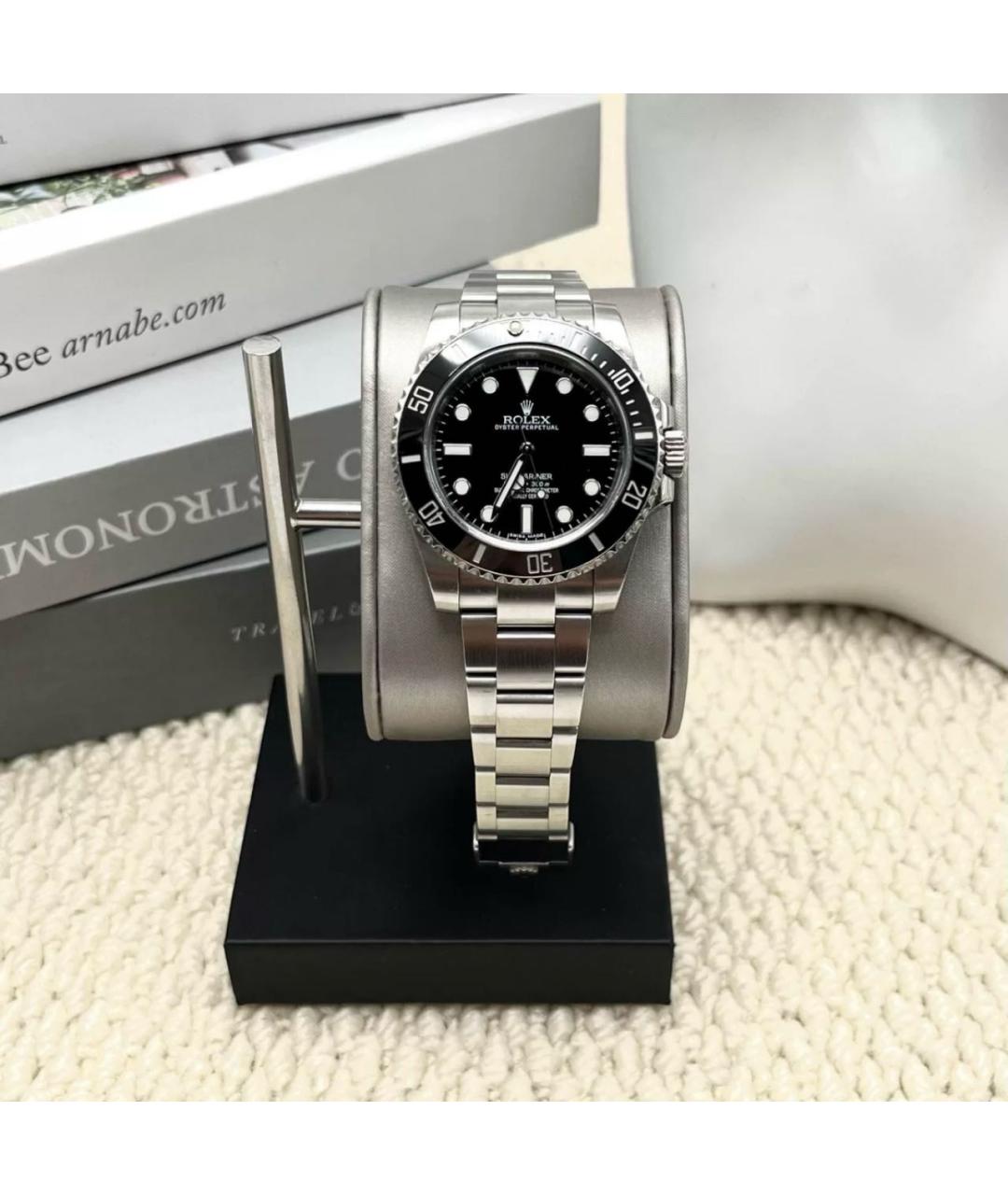ROLEX Черные часы, фото 6