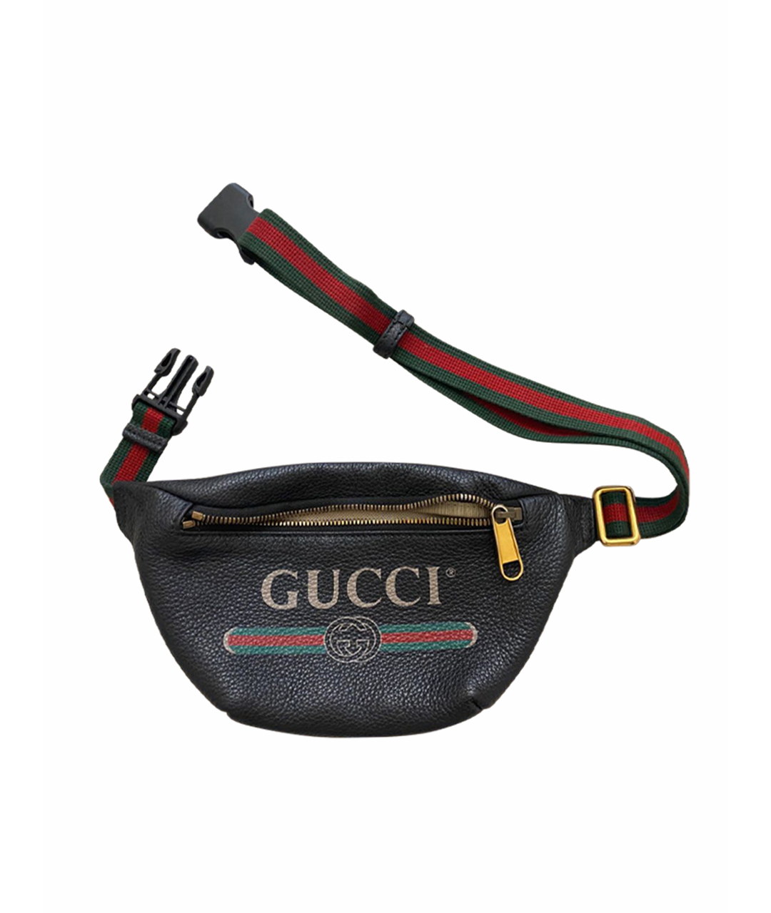 GUCCI Черная кожаная сумка тоут, фото 1