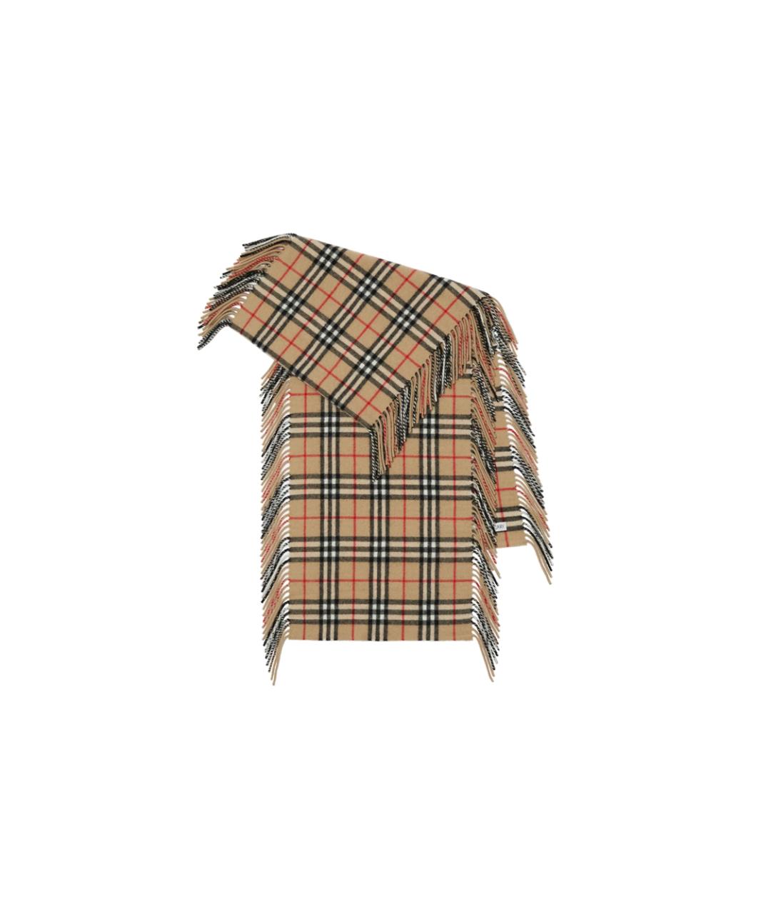 BURBERRY Бежевый кашемировый шарф, фото 2