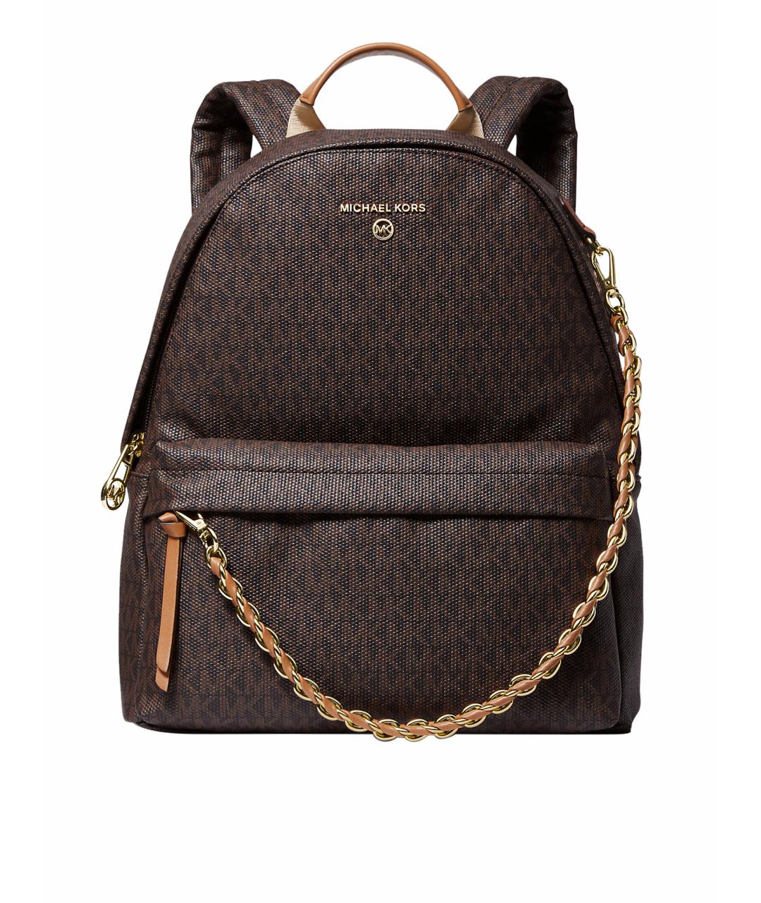 MICHAEL KORS Коричневый рюкзак из искусственной кожи, фото 1