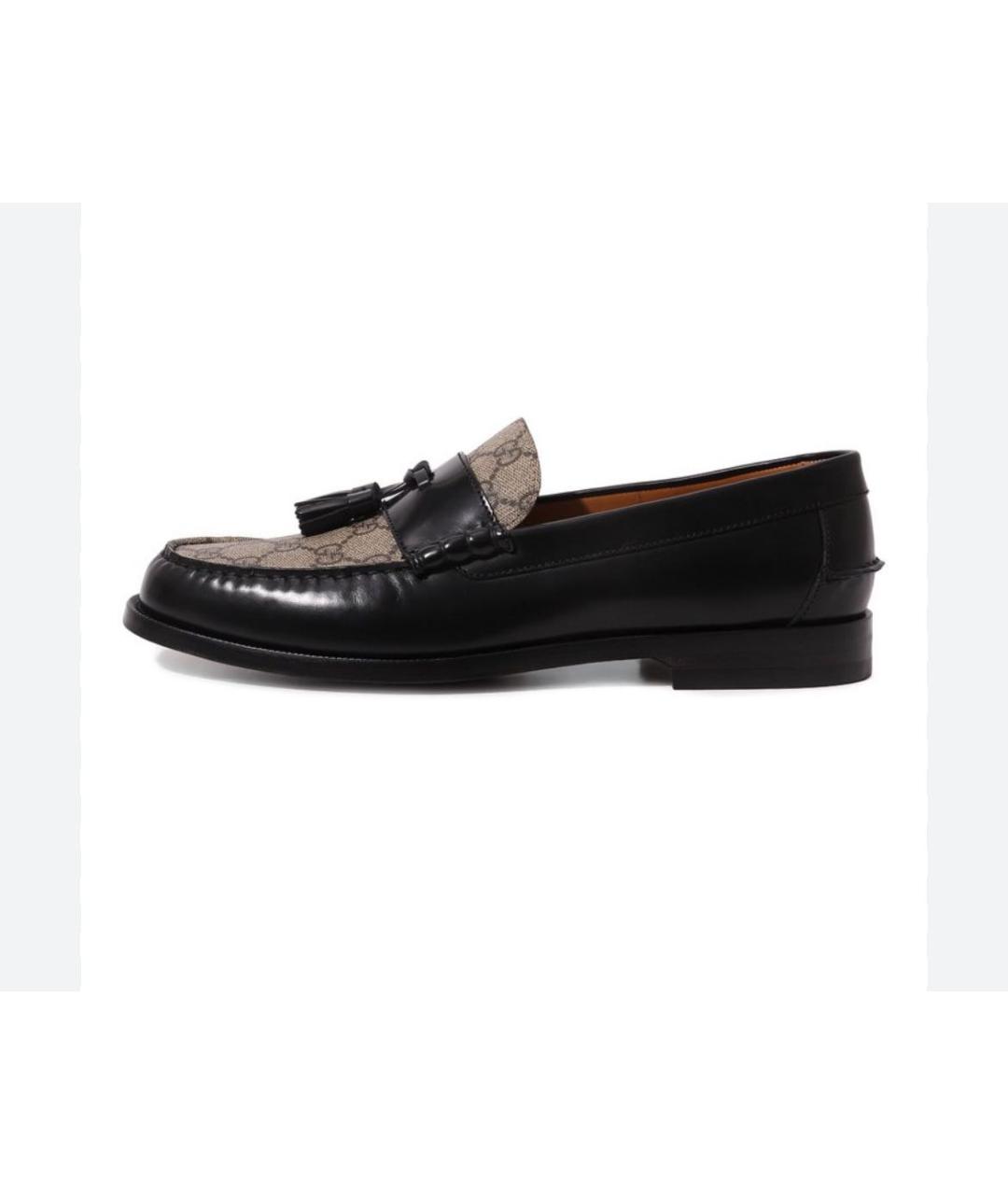 GUCCI Черные кожаные лоферы, фото 3