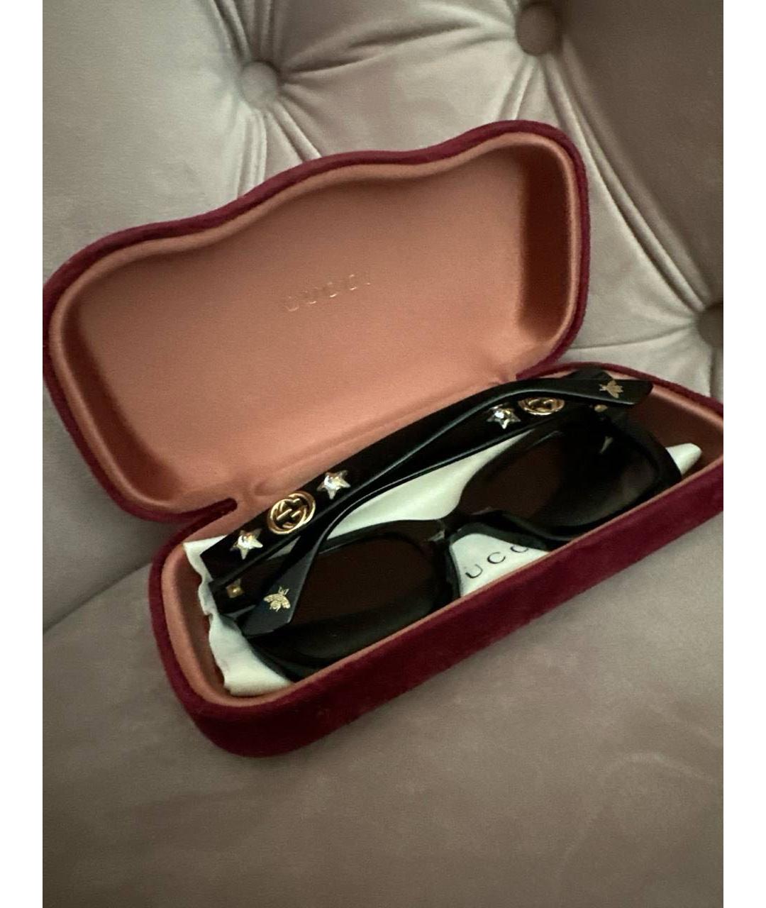 GUCCI Черные солнцезащитные очки, фото 2