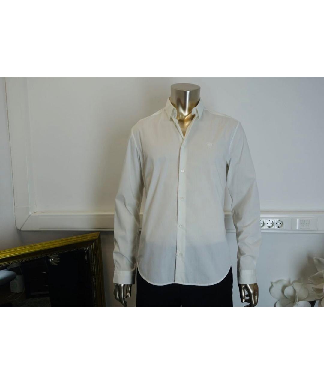 MCQ ALEXANDER MCQUEEN Белая хлопко-полиэстеровая классическая рубашка, фото 8