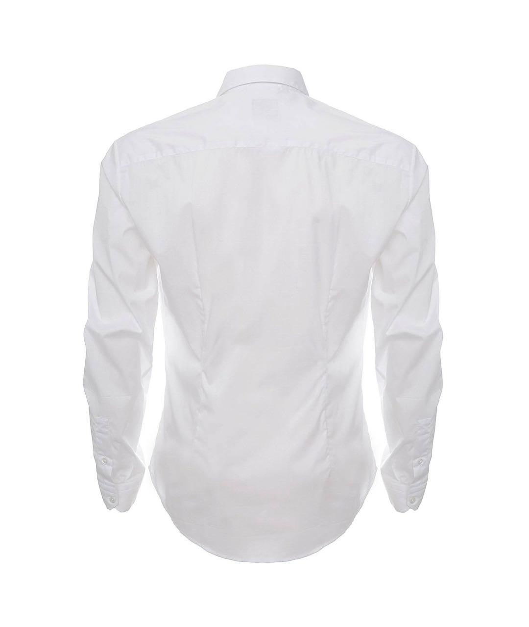 MCQ ALEXANDER MCQUEEN Белая хлопко-полиэстеровая классическая рубашка, фото 3