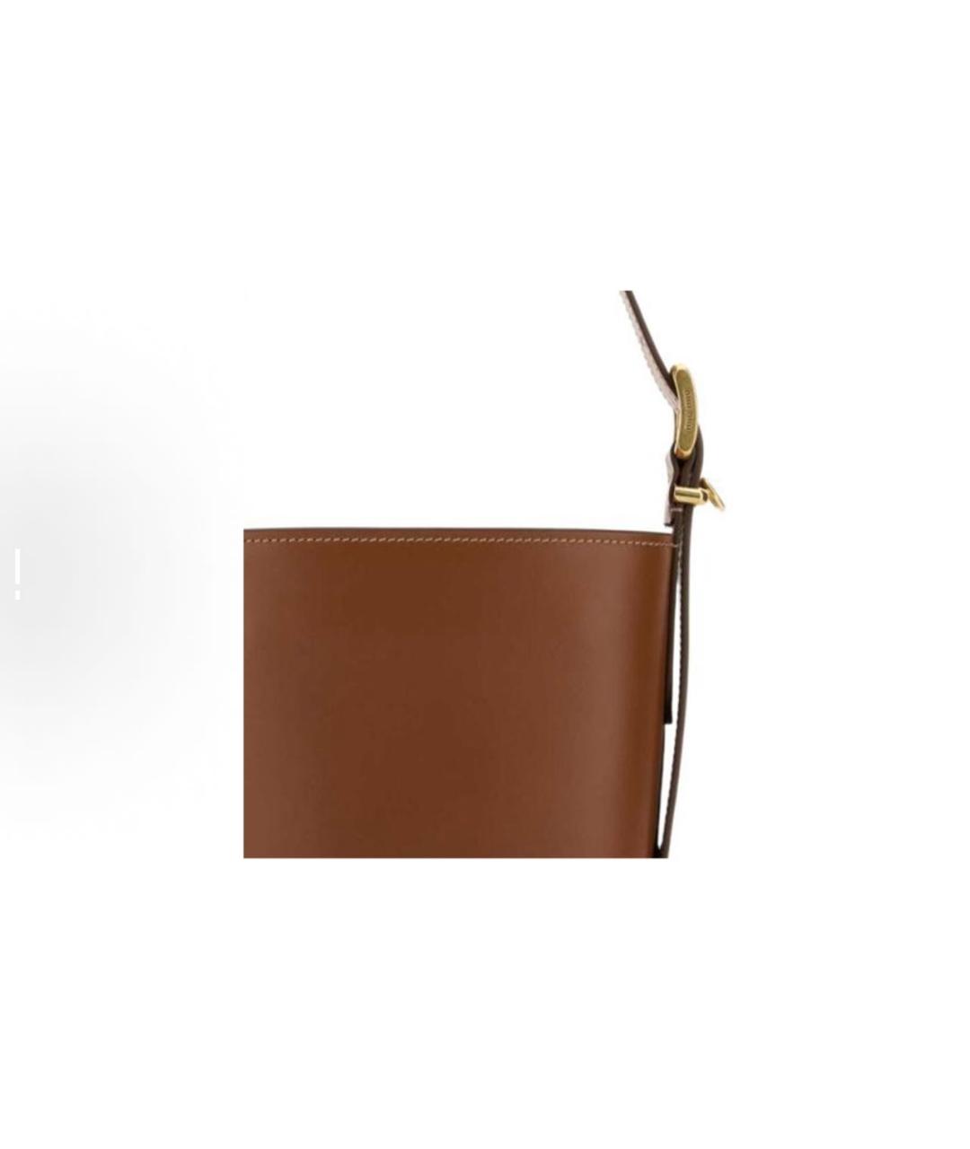 MIU MIU Коричневая кожаная сумка через плечо, фото 5