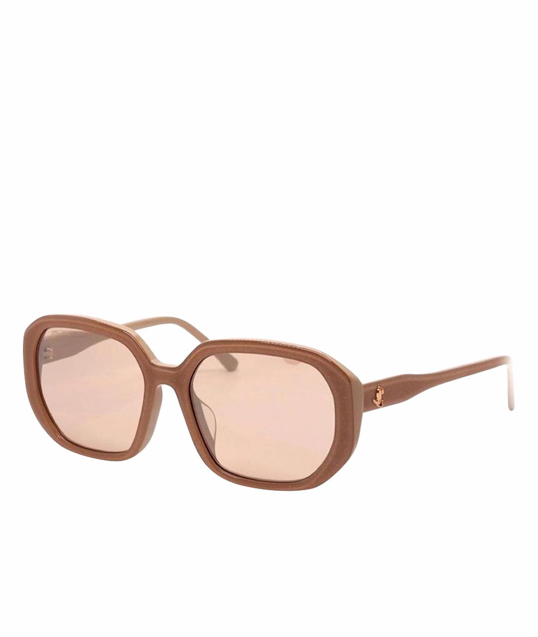 JIMMY CHOO Розовые пластиковые солнцезащитные очки, фото 1
