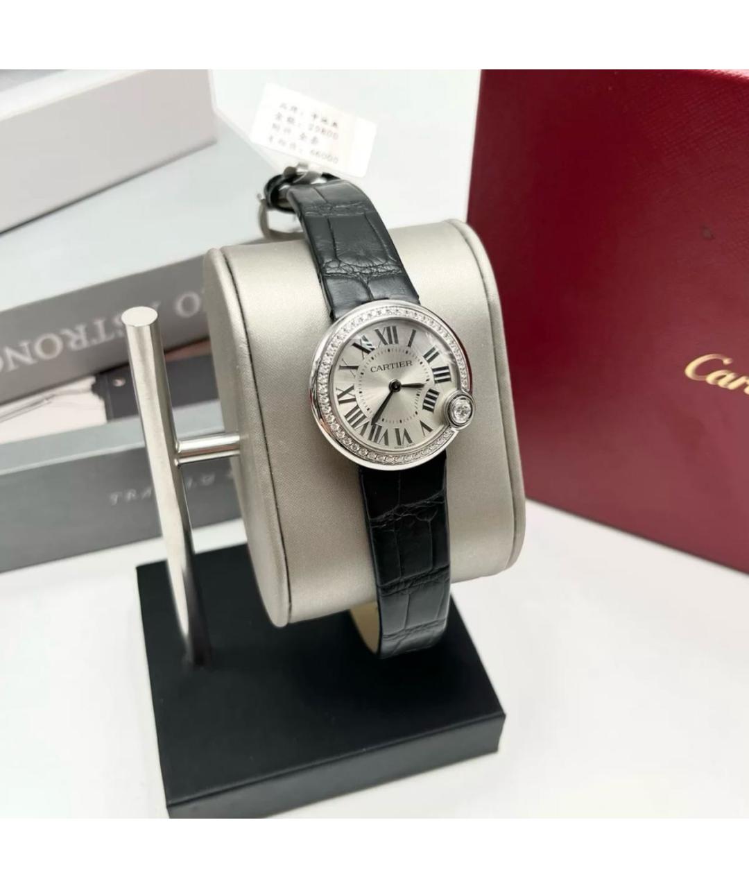 CARTIER Черные часы, фото 4