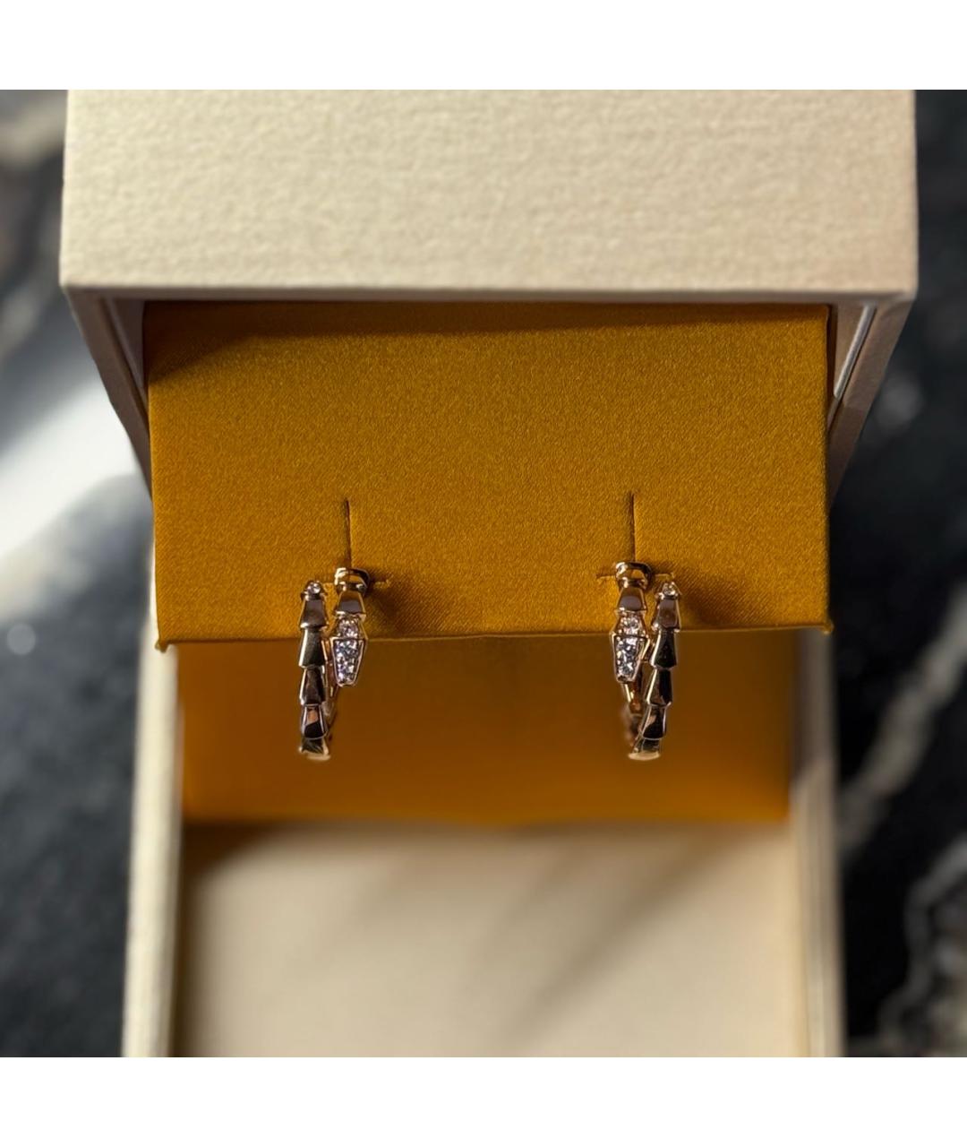 BVLGARI Золотые серьги из розового золота, фото 2