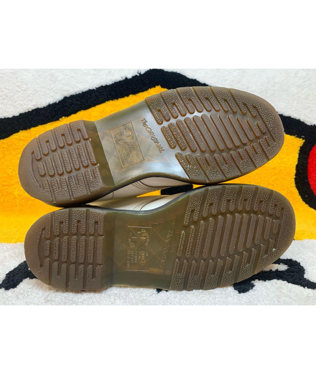 DR. MARTENS Белые кожаные ботинки, фото 8