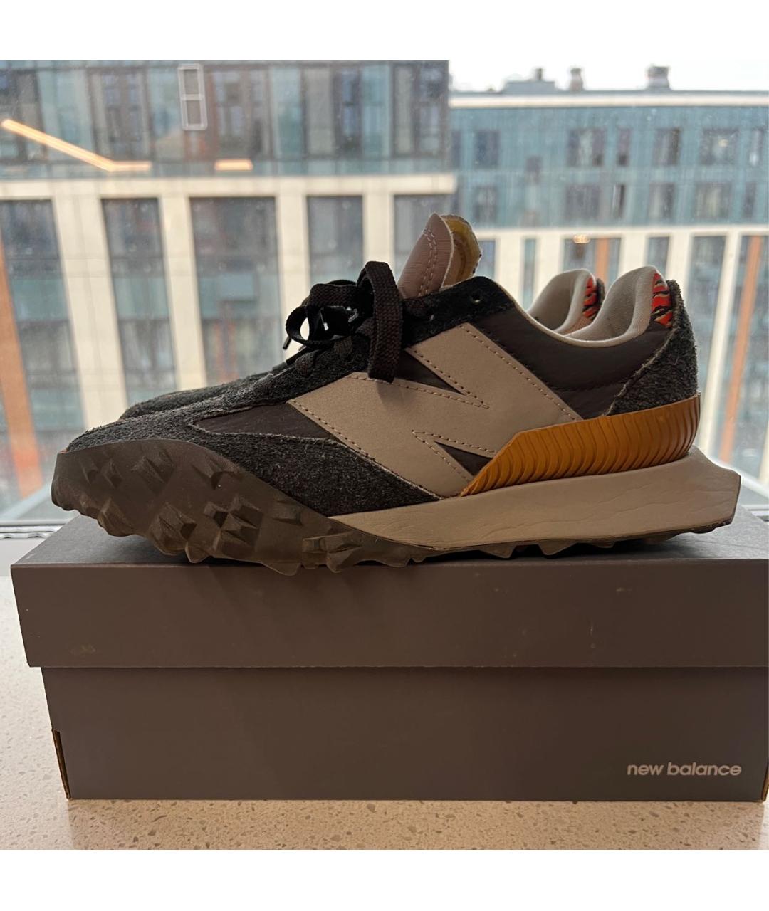 NEW BALANCE Темно-синие замшевые кроссовки, фото 9