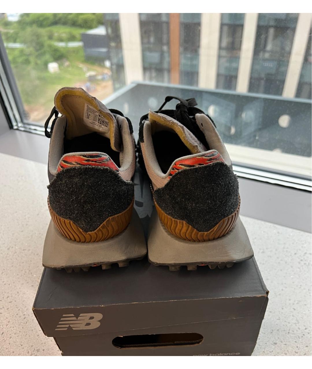 NEW BALANCE Темно-синие замшевые кроссовки, фото 4
