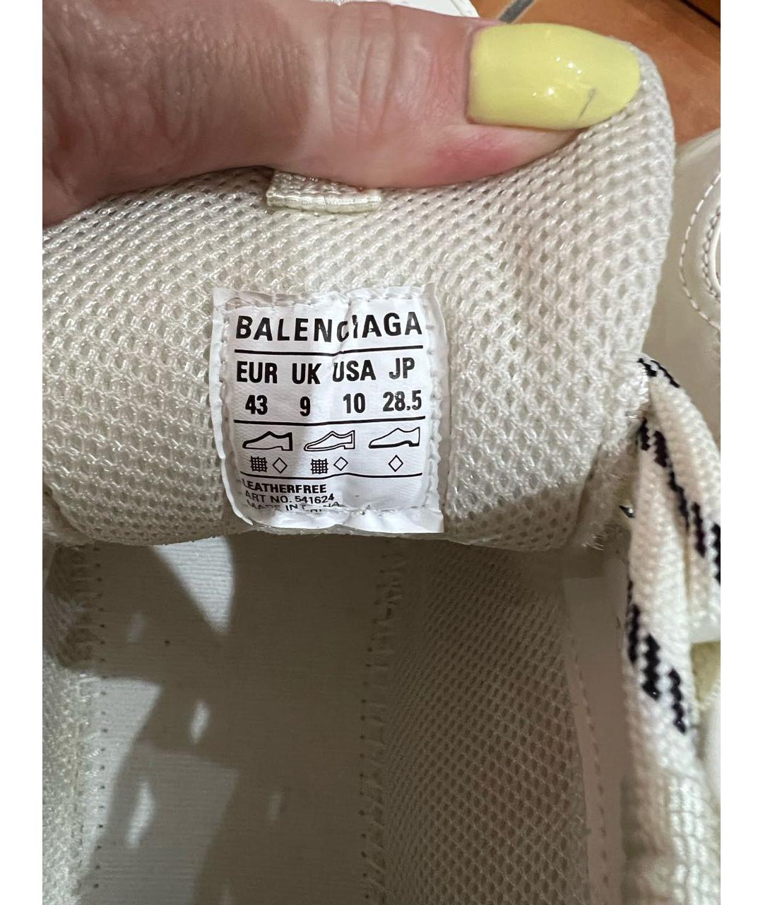 BALENCIAGA Белые низкие кроссовки / кеды, фото 6
