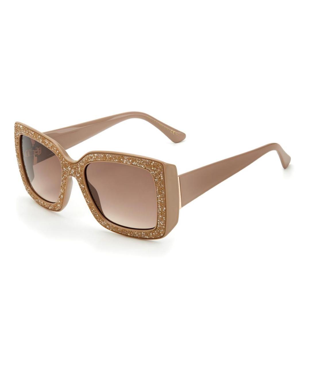 JIMMY CHOO Розовые пластиковые солнцезащитные очки, фото 1