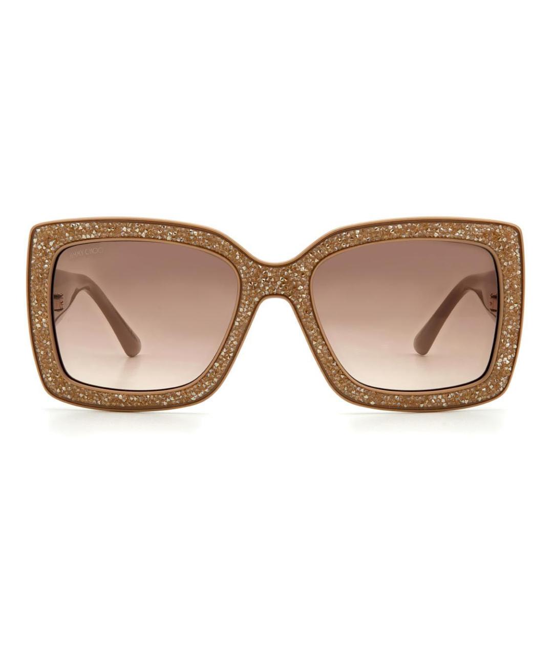 JIMMY CHOO Розовые пластиковые солнцезащитные очки, фото 2