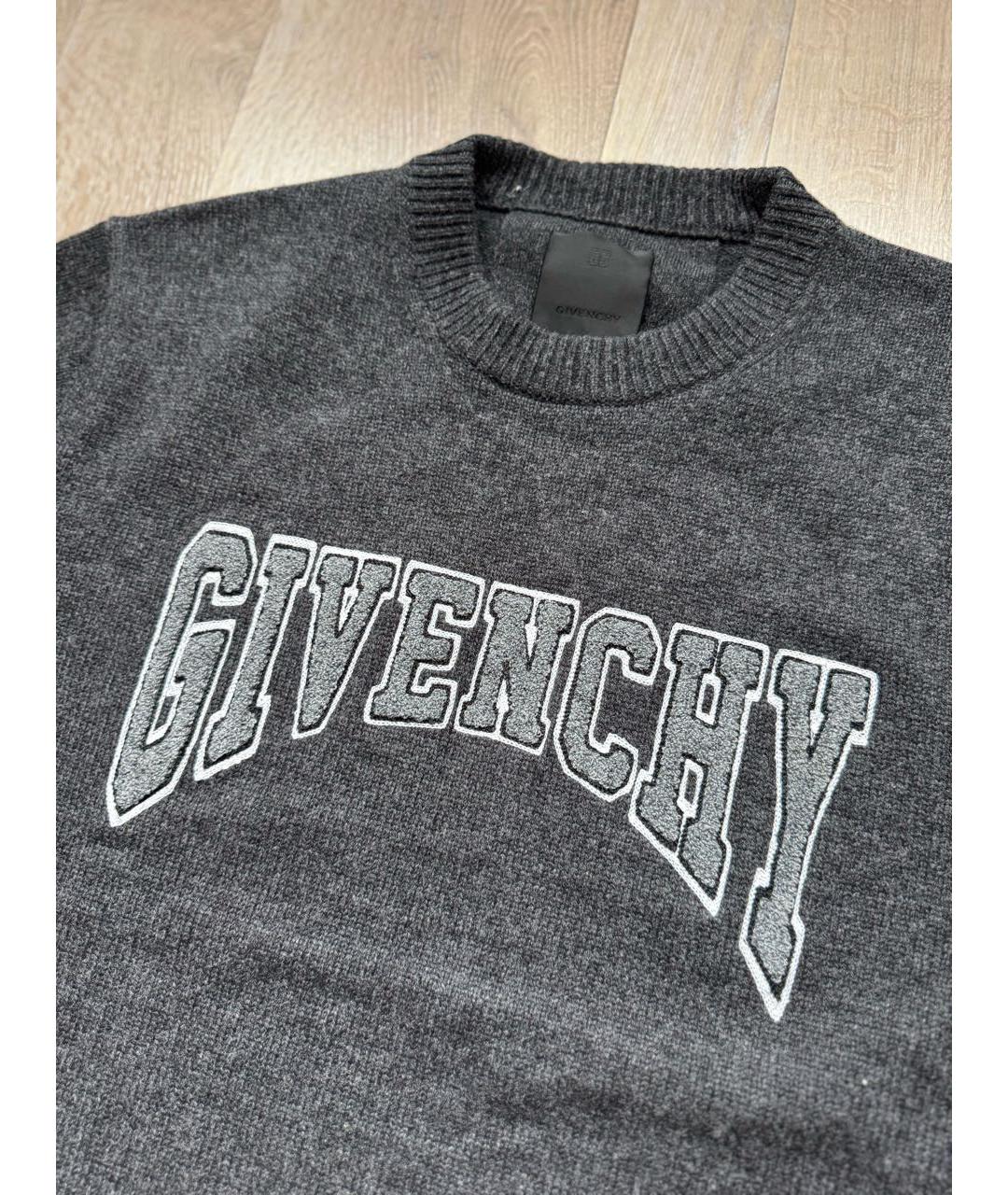 GIVENCHY Антрацитовый кашемировый джемпер / свитер, фото 8