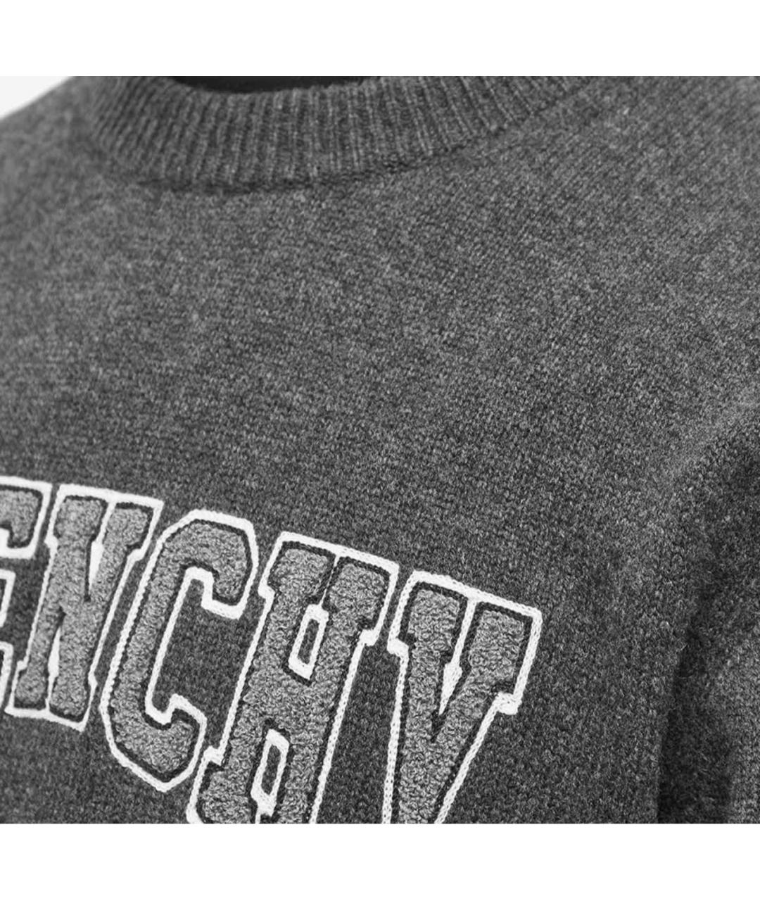 GIVENCHY Антрацитовый кашемировый джемпер / свитер, фото 4