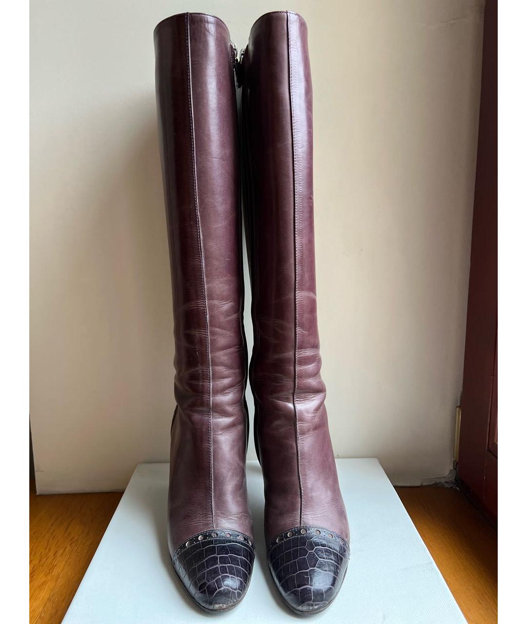 ALBERTA FERRETTI Мульти кожаные сапоги, фото 2