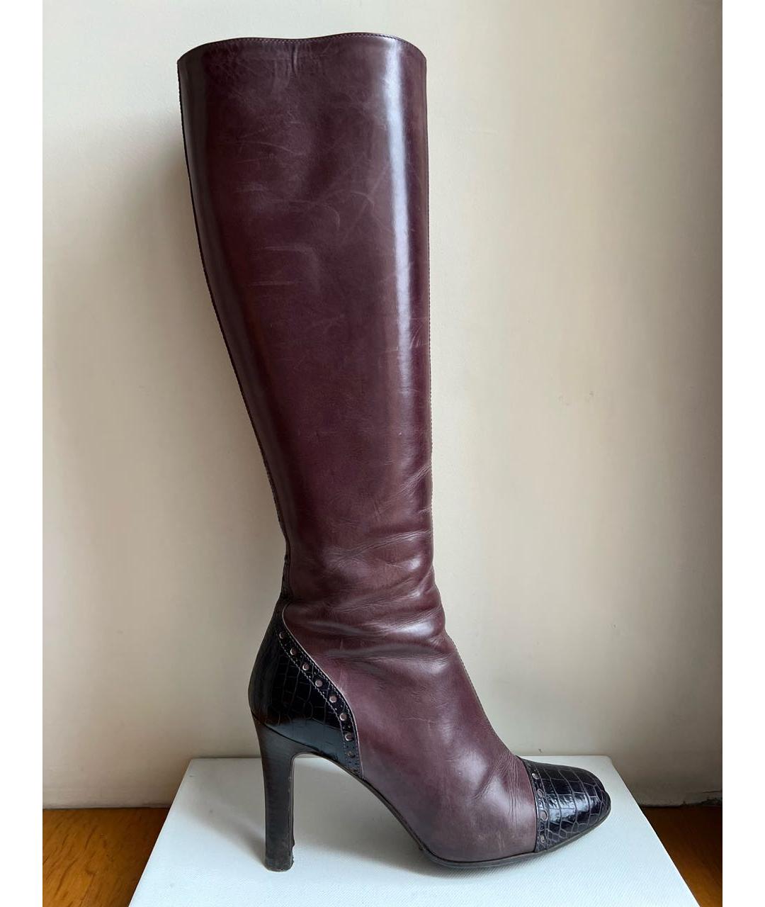 ALBERTA FERRETTI Мульти кожаные сапоги, фото 9