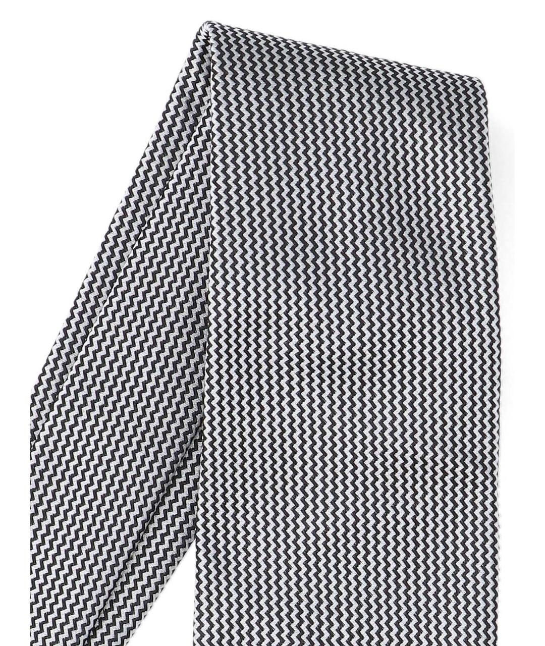 TOM FORD Серый шелковый галстук, фото 2