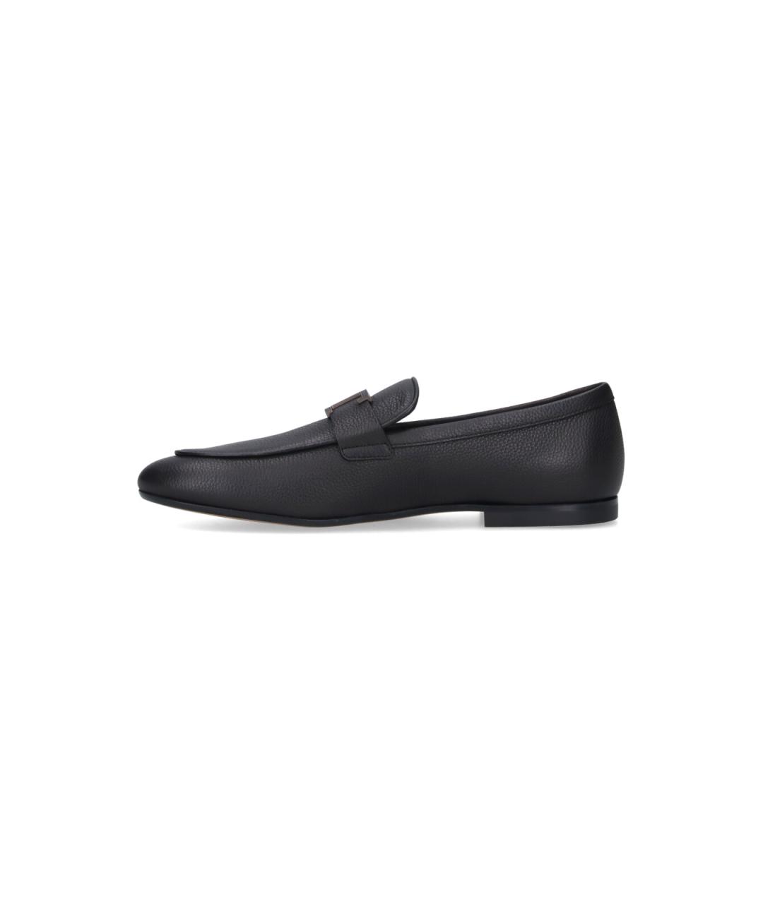TOD'S Черные кожаные лоферы, фото 3