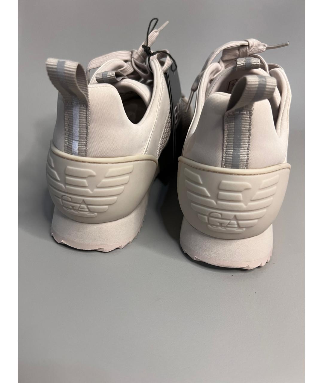 EMPORIO ARMANI Бежевые низкие кроссовки / кеды, фото 6