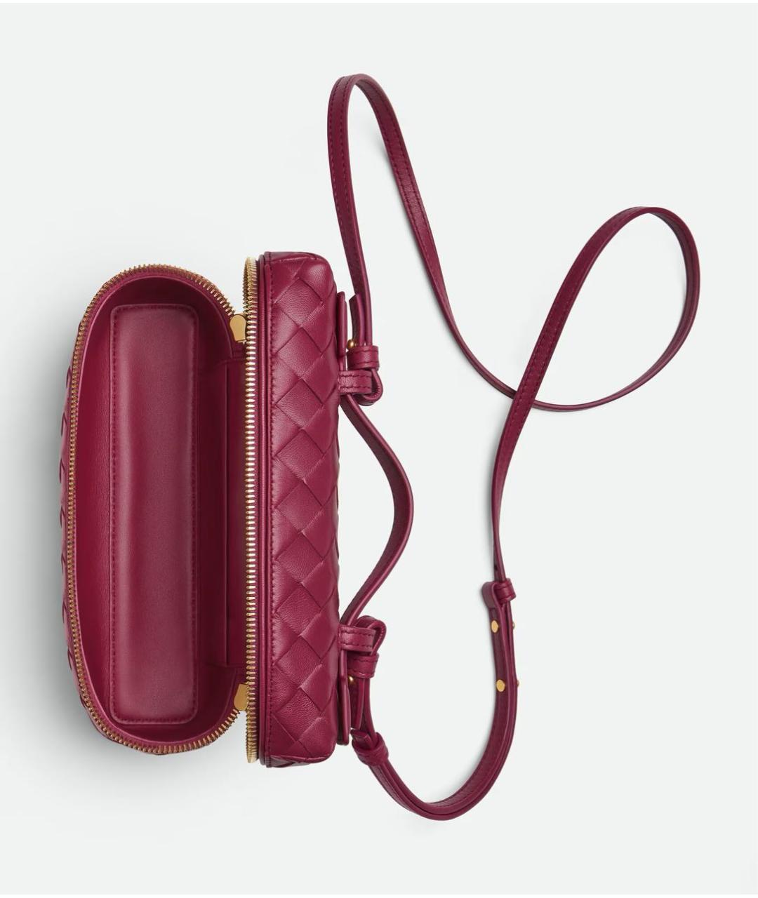 BOTTEGA VENETA Розовая кожаная сумка с короткими ручками, фото 2