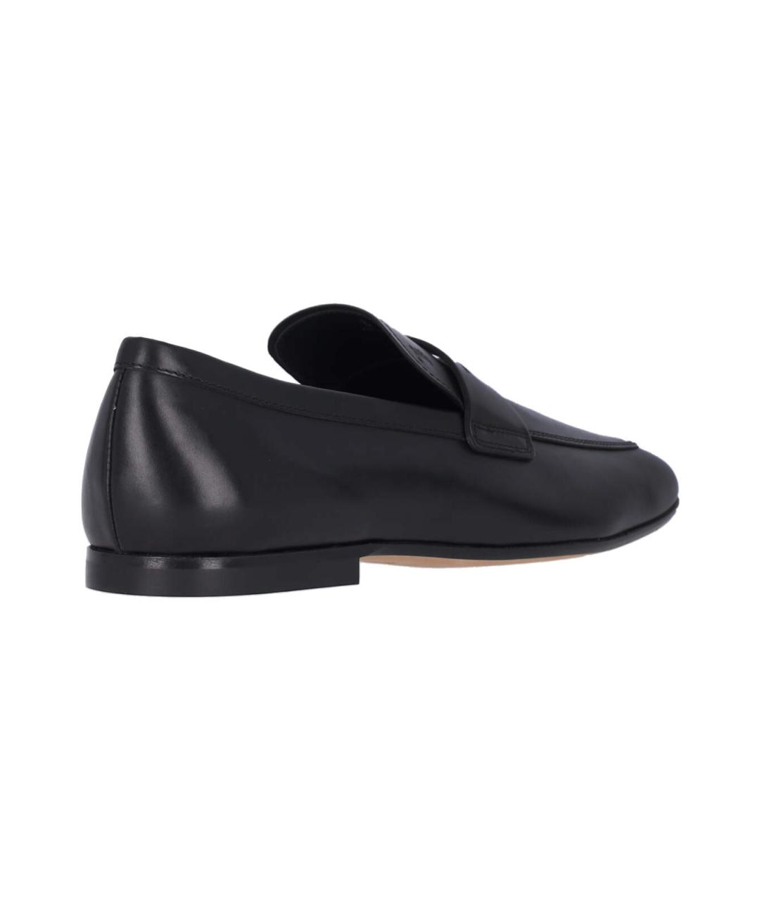 TOD'S Черные кожаные лоферы, фото 3