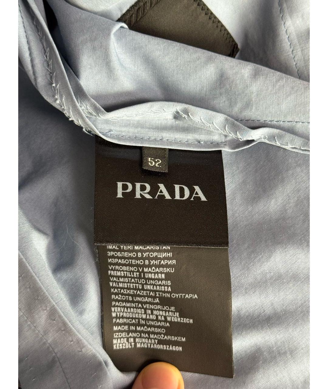 PRADA Голубой хлопковый жилет, фото 6