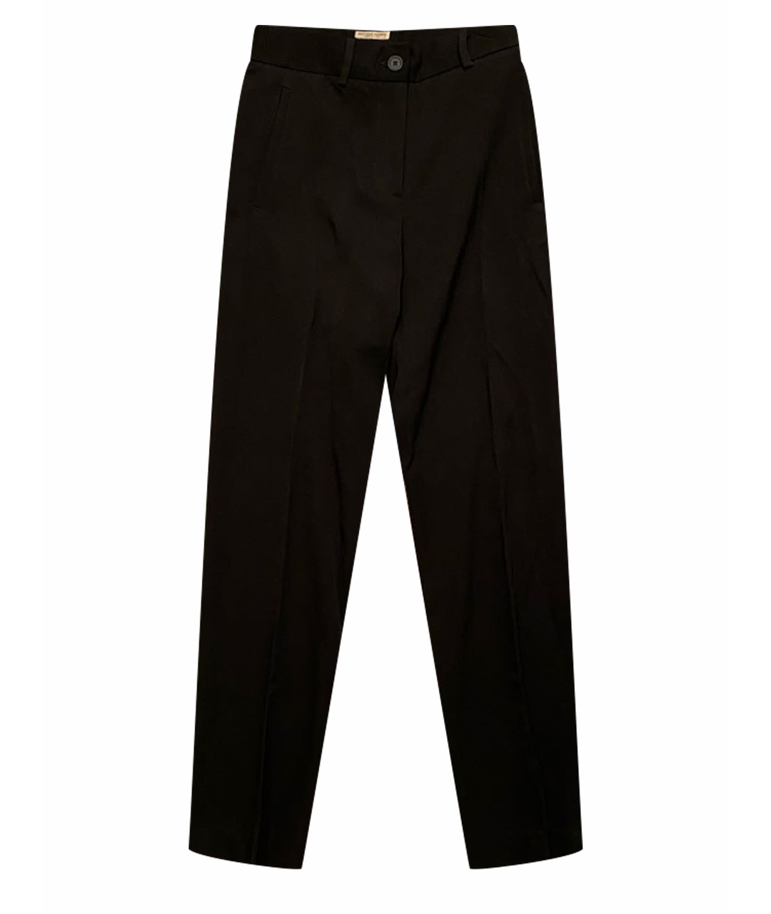 BOTTEGA VENETA Черные шерстяные прямые брюки, фото 1