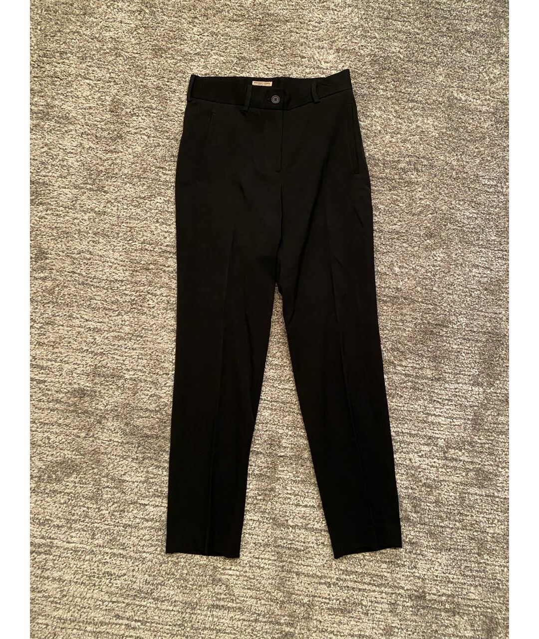 BOTTEGA VENETA Черные шерстяные прямые брюки, фото 5