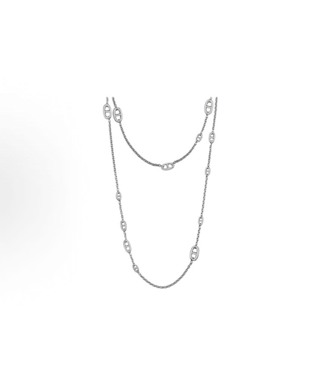 HERMES Серебряное серебряное колье, фото 2