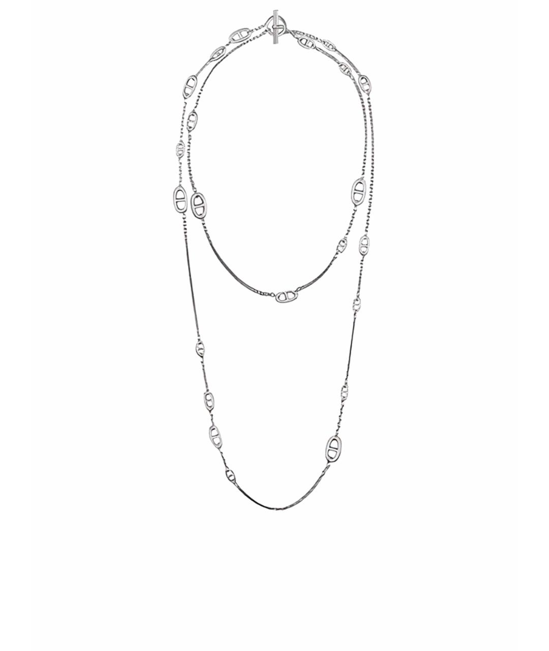 HERMES Серебряное серебряное колье, фото 1