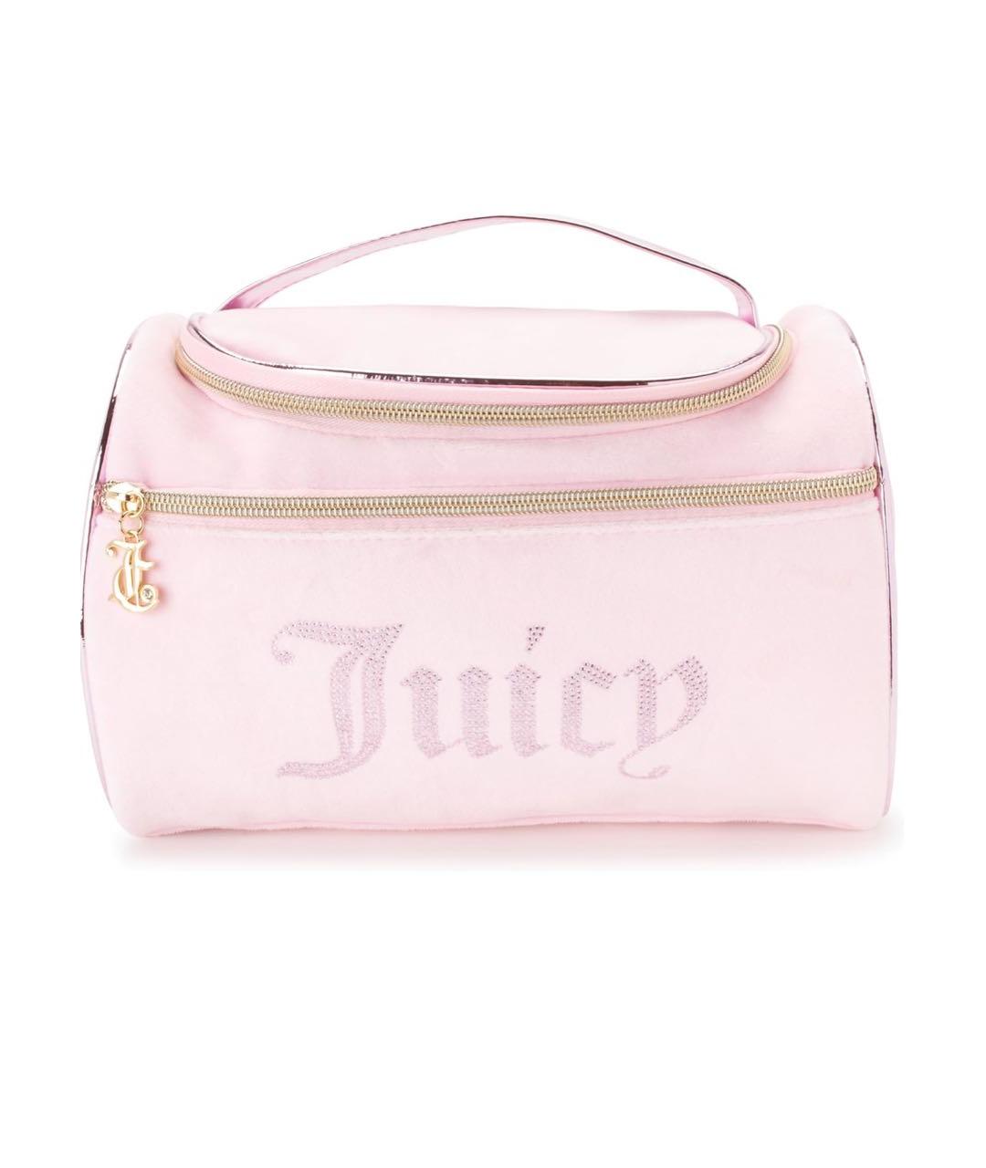 JUICY COUTURE Розовая синтетическая косметичка, фото 3