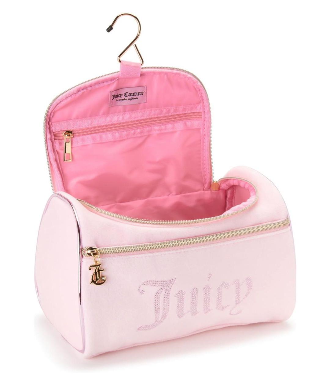 JUICY COUTURE Розовая синтетическая косметичка, фото 5
