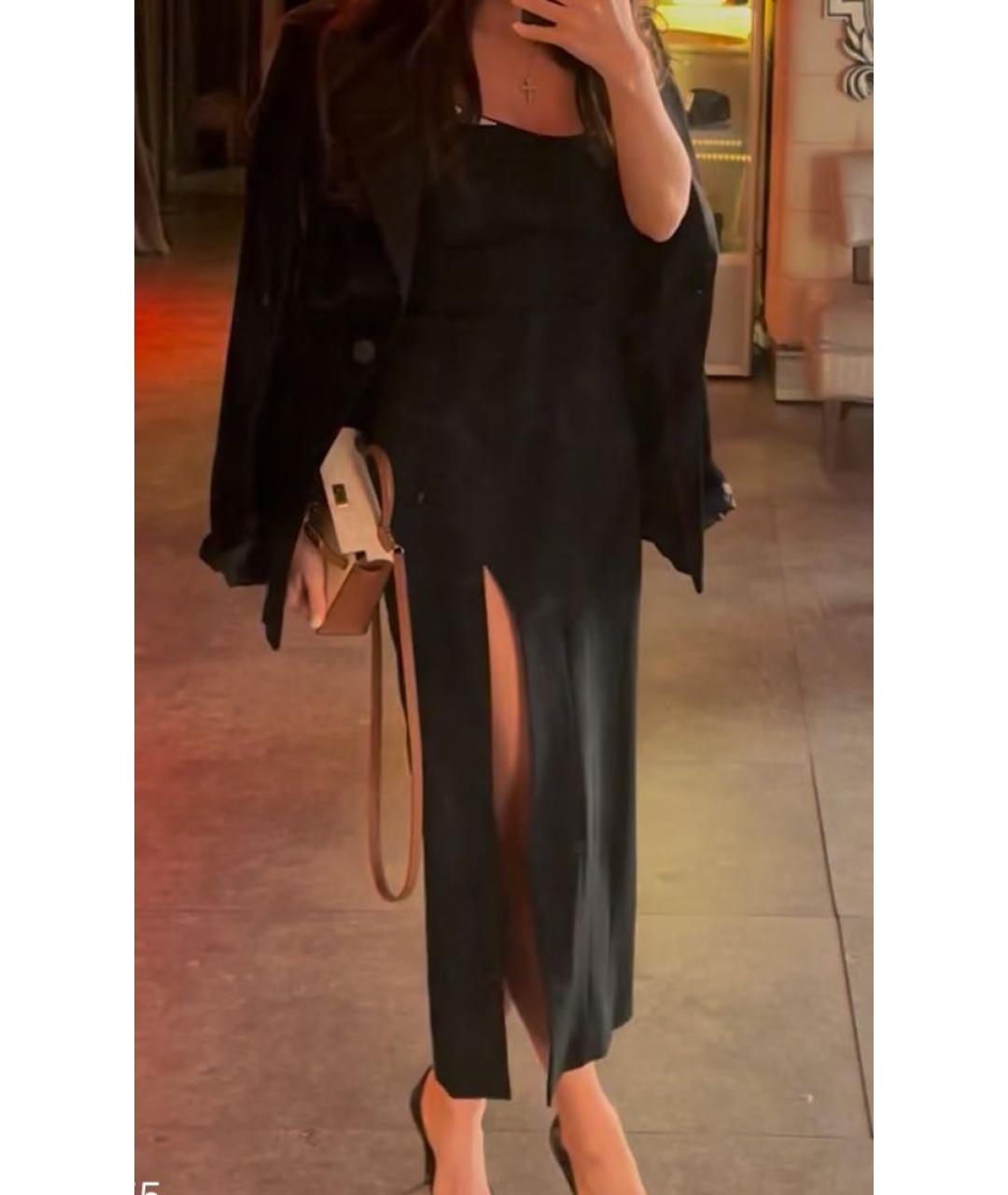 MUGLER Черное вискозное вечернее платье, фото 4