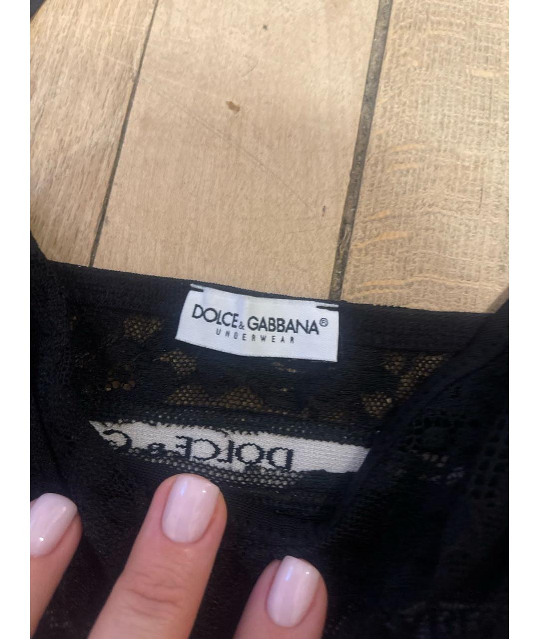 DOLCE&GABBANA Черная пижамы и сорочки, фото 2