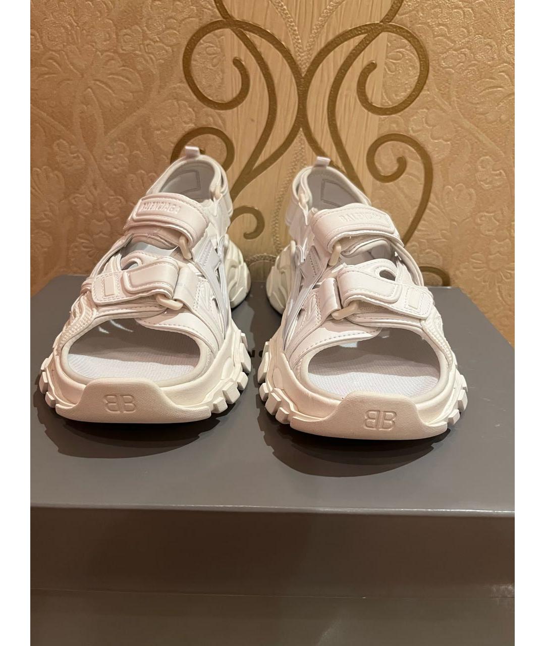 BALENCIAGA Белые сандалии, фото 2