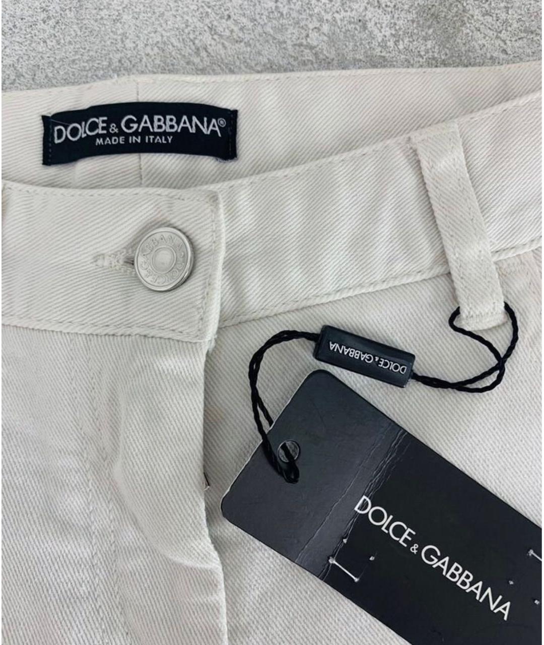 DOLCE&GABBANA Хлопко-эластановые прямые джинсы, фото 6