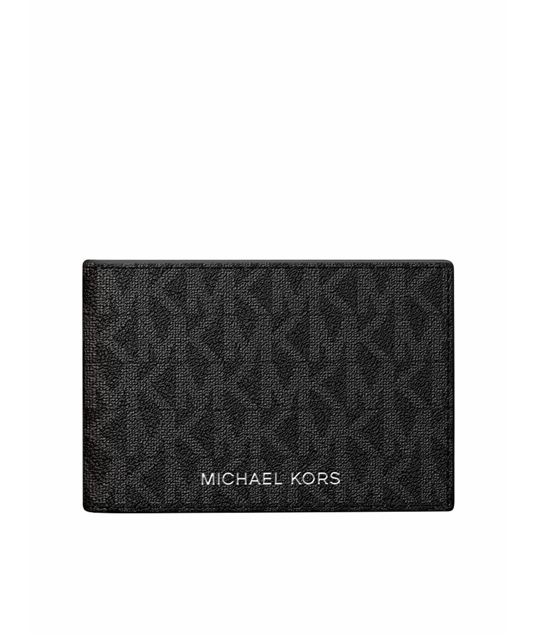 MICHAEL KORS Черный кошелек из искусственной кожи, фото 1