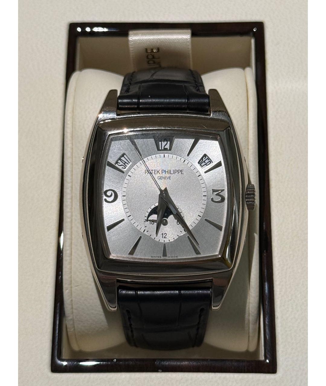 PATEK PHILIPPE Серебряные часы из белого золота, фото 9