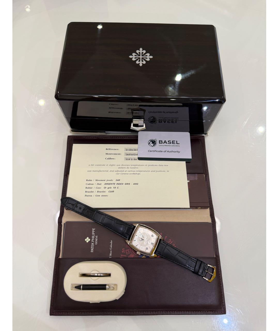 PATEK PHILIPPE Серебряные часы из белого золота, фото 8