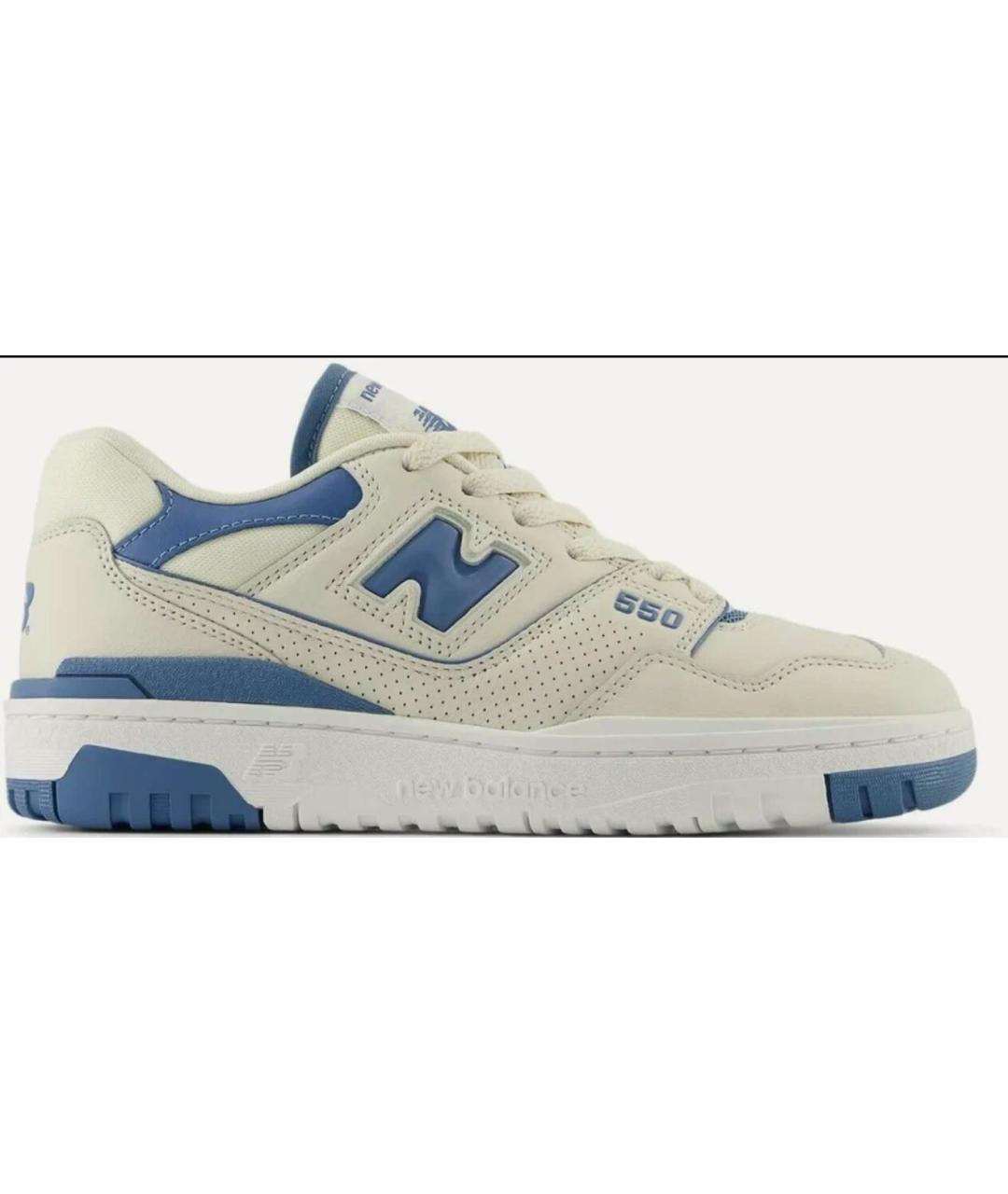 NEW BALANCE Бежевые кеды из искусственной кожи, фото 3