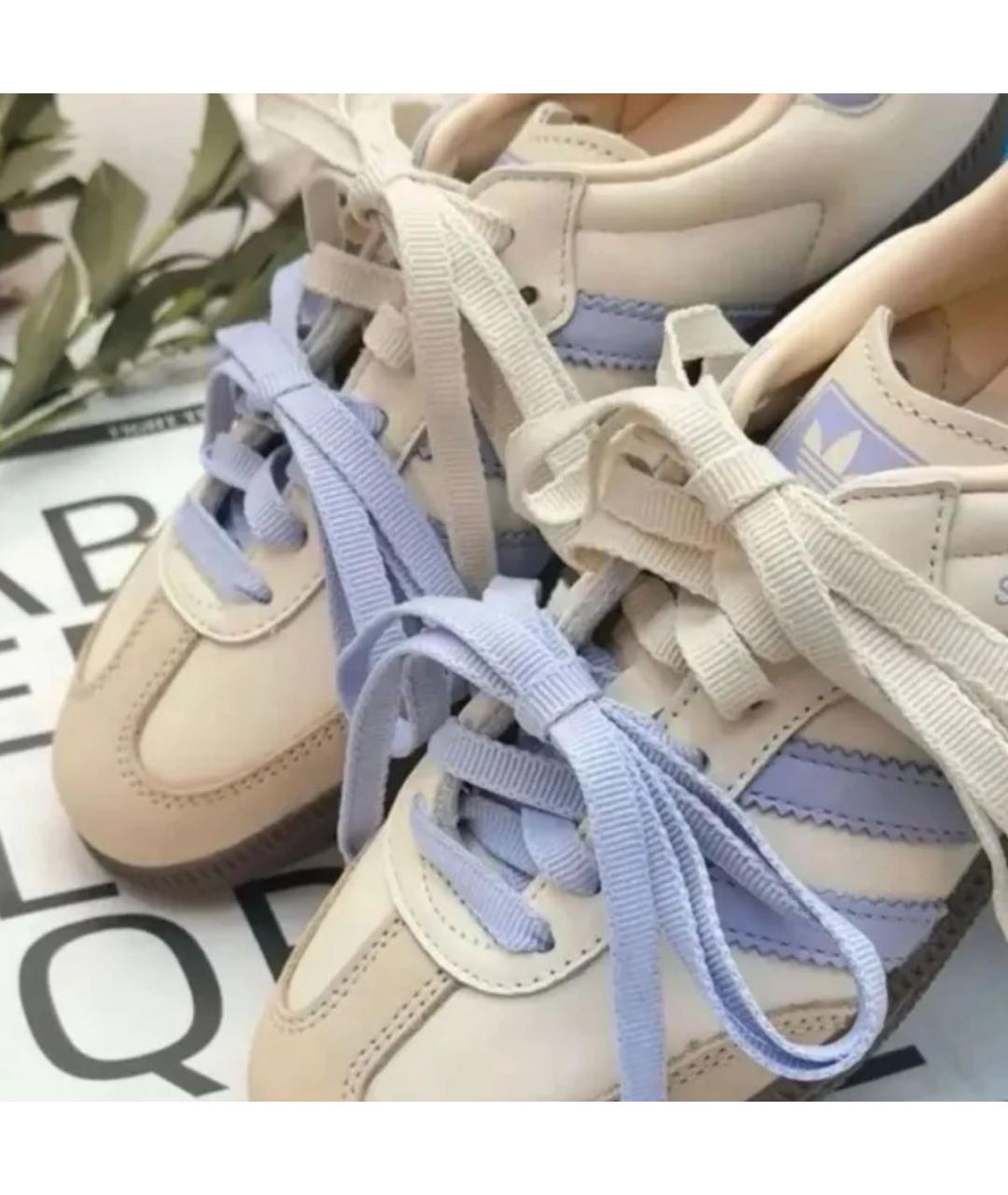 ADIDAS Бежевые кожаные кроссовки, фото 8