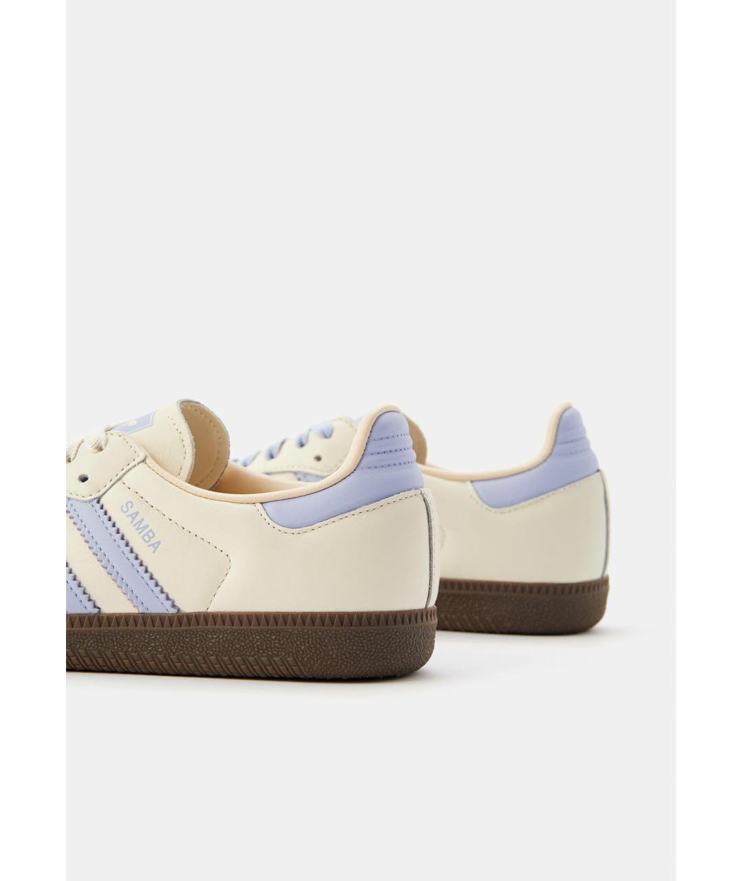 ADIDAS Бежевые кожаные кроссовки, фото 3