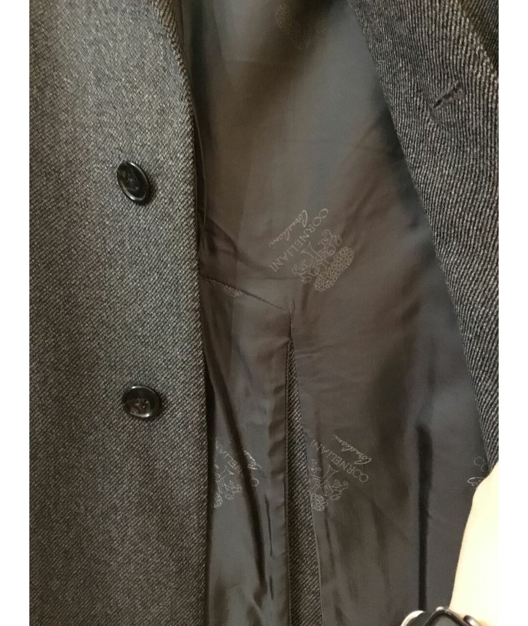 CORNELIANI Серое кашемировое пальто, фото 3