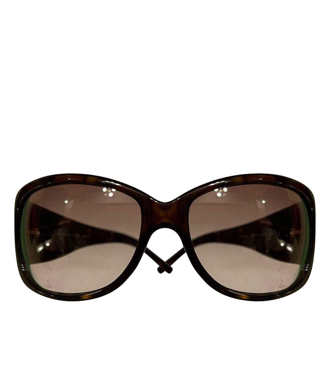SALVATORE FERRAGAMO Коричневые пластиковые солнцезащитные очки, фото 1
