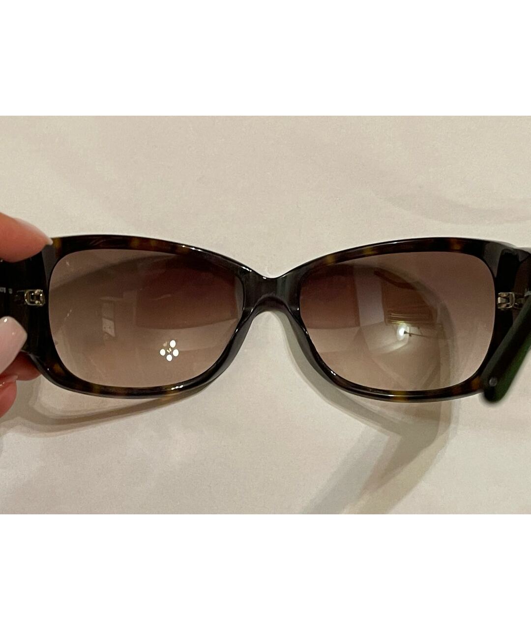 SALVATORE FERRAGAMO Коричневые пластиковые солнцезащитные очки, фото 4