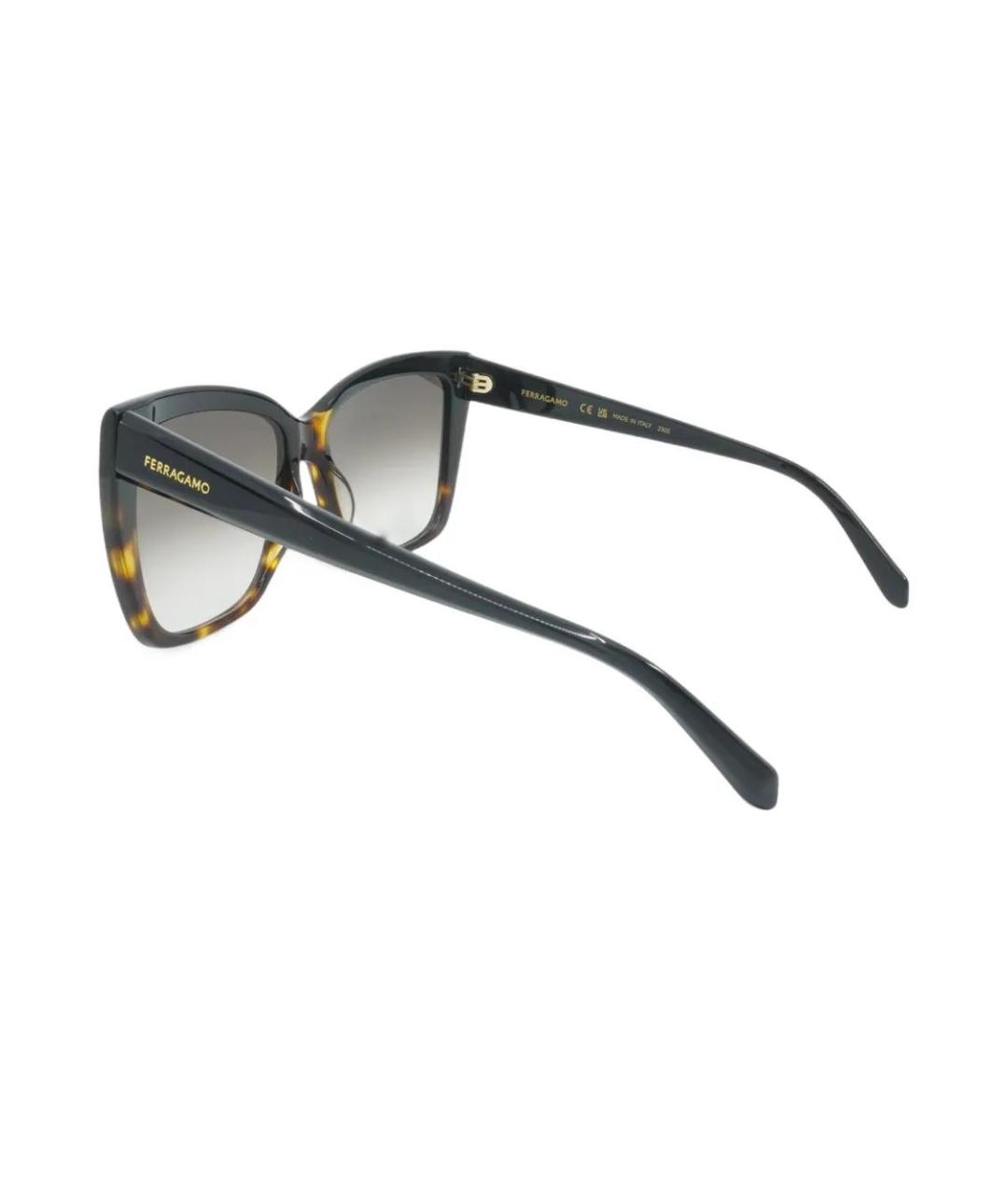 FERRAGAMO Черные солнцезащитные очки, фото 3